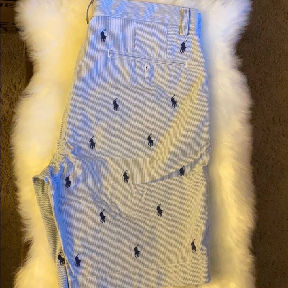 SOLD Polo Ralph Lauren Pony Crest Seersucker short - Picture 4 of 6